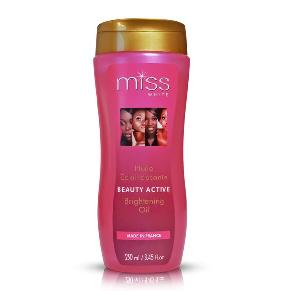 FAIR & WHITE Miss White Brightening Oil 250ml - Skin Lightening and Brightening Properties, with Almond Oil