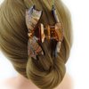 Meilliwish Noble Beautiful Lady Hair Claw Clip 1 PCS(D91)(BowBrown)