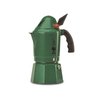 Bialetti - Moka Express Alpina: Iconic Stovetop Espresso Maker, Moka Pot 3 Cups (4.3 Oz - 130 Ml), Aluminium, Green