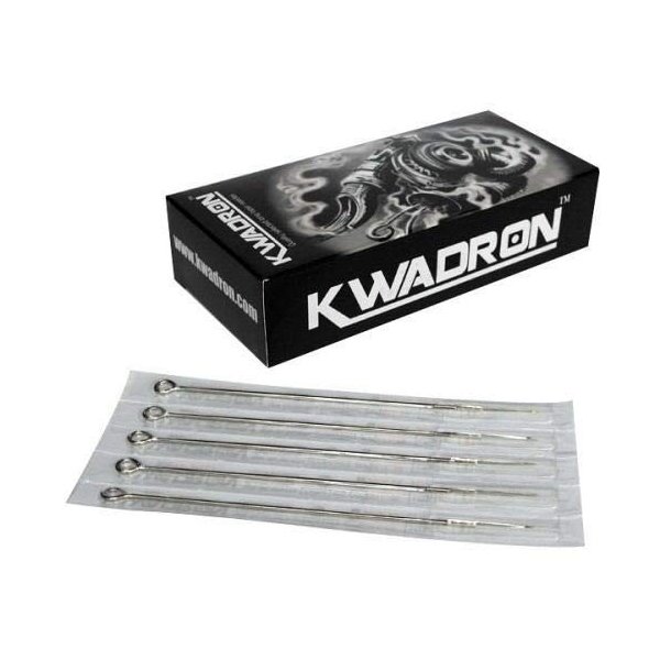 Kwadron Tattoo Needles Box of 50 - .35mm 5 Round Liner Long Taper