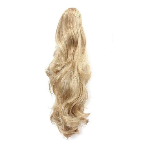 Liasun 20" 190g Curly Claw Clip Ponytail Hair Extension, Synthetic Hairpiece Long Curled Wavy Pony Tail Extension for Women Girls (R1488H)