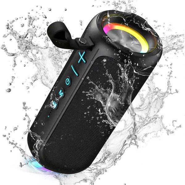 ZZA Bluetooth Speaker with HD Sound, Portable Wireless, IPX5 Waterproof, Up to 24H Playtime, TWS Pairing, BT5.3, for Home/Party/Outdoor/Beach, Electronic Gadgets, Birthday Gift
