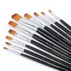 Transon Synthetic Filbert Paint Brush Set 10pcs for Acrylic Watercolor Gouache Art Painting and Body Craft Painting