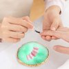 Nail Art Mixing Palette Resin Plate Tray for Christmas/Mixed Paint Drawing Color Display(Green)