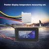 Pointer Display Thermometer with Probe, PC G1/4 Thread Water Cooling System Temperature Meter for Computer Laptop