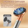 Upgraded Diffuser Nozzle for Dyson Curling Iron Converting for Dyson Airwrap Styler To Hair Dryer Diffuser Attachment, for Airwrap Attachment Nozzle, 973365-01, Gold