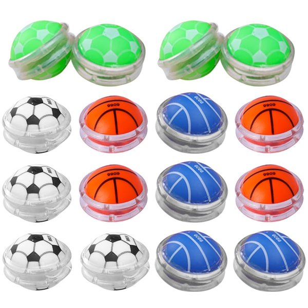 Vaguelly 12pcs Kids Yoyo Toy Toddler Fingertip Ball Sports Ball Yo-yo Ball Reflex Auto Return Yo-yo Responsive Bearing Ball Fun Pocket Toy Soccer Yo-yo Ball Puzzle Plastic Basketball Child