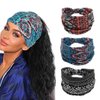Efdagsad Boho Headbands Wide Head Wraps for Women African Knotted Boho Bandeau Head Wrap Elastic Sports Bohemian Headbands Hair Band Yoga Hair Wraps head bands