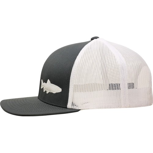 LINDO Trucker Hat - Trout Fishing 2.0 (Gray/White)
