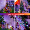 JMEXSUSS 2 Pack Solar Christmas Lights Outdoor Waterproof, Total 66FT 200 LED Multicolor Solar Fairy Lights, 8 Modes Solar String Lights for Outside