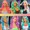 Eqpx 26 Inch 200 Density 613 13x6 Lace Front Wig Human Hair Blonde Wig Human Hair Body Wave Lace Front Wigs Human Hair Pre Plucked Glueless Wigs Human Hair 613 HD Lace Frontal Wig