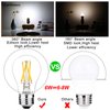 LiteHistory E26 Edison Bulb 6W=60 watt Dimmable Daylight 5000K AC120V A15 led Bulb for Ceiling Fan,Vanity,Refrigerator,Wall sconces 600lm 6Pack