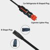 SilkGrace 12V DC Power Cable Cord Car Cooler Cool Box Mini Fridge 12V Cooler 2 Pin Lead Cable Plug Wire