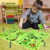 Youlechen Puzzle Track wiht Tank Toy Army Figures Race Car for Kids Age 3-5, Plastic Puzzle Track wiht Vehicle for Toddlers 4 5 6 7 Year Old, Military Figure Toy for 3 4 5 6 7 8 Year Olds Kids