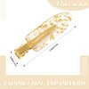 No Bend Hair Clips 12PCS Bridesmaid No Crease Hair Clips Gold Glitter Hair Clips Hair Setting Clips for Bridesmaid Proposal Gift Hair Clip for Makeup Styling Sectioning(12Pcs/6Cards)
