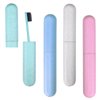 Hooqict 4 Pack Toothbrush Travel Case, Portable Breathable Travel Toothbrush Holder for Traveling, Camping, Home, School, Business