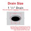 Ambassador Marine Sink Drain with 1 1/2-Inch Chain Stopper, Ultra Mirror Finish