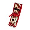 Three Seven (777) Premium Quality Gift Travel Manicure Grooming Kit Nail Clipper Set (970R), MADE IN KOREA, SINCE 1975. (Gold)
