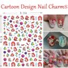 8 Sheets Cute Cartoon Nail Art Stickers Decals 3D Self Adhesive Kawaii Mermaid Design Acrylic Nail Art Supplies Cartoon Nail Stickers for Women Girls DIY Cute Manicure Tips Decorations Accessories