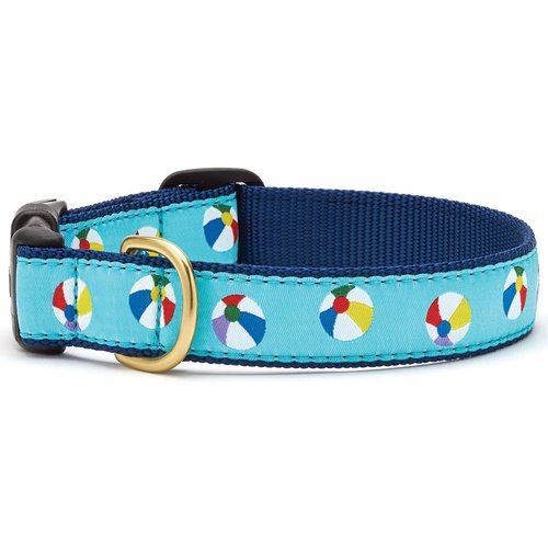 Up Country Beach Balls Pet Collar Small Blue