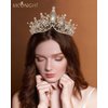 Wedding Crown for Bride Rhinestone Princess tiara for Women Prom Queen Crown Pageant-Bridal Wedding Crown Women's Fashion Headbands