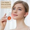 Gromipies Gua Sha Facial Tool, Manual Facial Massager, Manual Massage Sticks for Facial Scraping V-face Wash Eye Care, Pulling and Lifting Massage Board, Orange