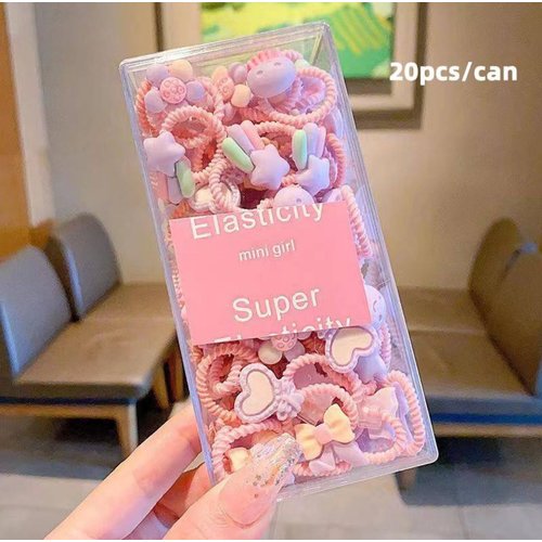 Generic Beauty Queen 20pcs(10pairs) Girl's Elastic Hair Ties Soft Rubber Bands Hair Bands Holders Pigtails Hair Accessories for Girls Infants Toddlers Kids Teens and Children(Style colors)