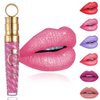 Edanta Matte Lipstick Glitter Liquid Lipsticks Metallic Lip Gloss Velvet Cream Lipgloss Waterproof Long Lasting Lips Makeup Cosmetis for Women and Girls Pack of 1 (Pink 19)