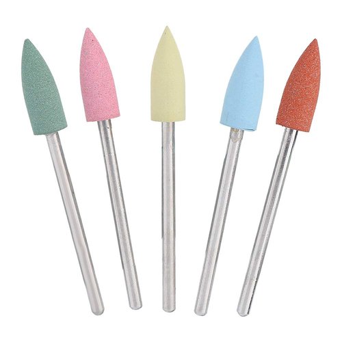 Nail Drill Bits, Silicone Rubber Drill Bit, 2.35mm Nail Drill Bits Set, No Dust Pollution Nail Drill Bit Set for Processing and Polishing Nail, Glass, Plastic(152)