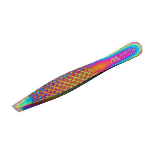 Slant Tweezers Pointed Precision Tweezers for Eyebrows & Facial Ingrown Hair Removal Eyebrow Tweezers for Women & Men (1, Slant Tweezer Angled)