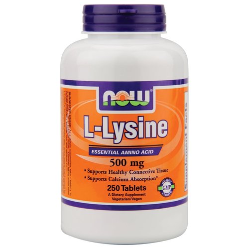 Now Foods: Lysine Essential Amino Acid 500mg, 250 tabs (3 pack)
