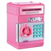 GuDoQi Password Piggy Bank, Digital Electronic Money Bank, Mini ATM Cash Coin Saving Can Toys, Birthday for Kids, Pink