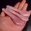 Rose Quartz Jade Spoon Roller Real Gua Sha Board Mushroom Massager Face Lifting Tool Facial Guasha Massage tool (Spoon shape)