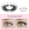 Cat Eye False Eyelashes 14 Pairs 6D Volume Natural Look Fluffy Wispy Lashes 15mm Eye Lash Extensions Strip Fake Eyelashes Pack