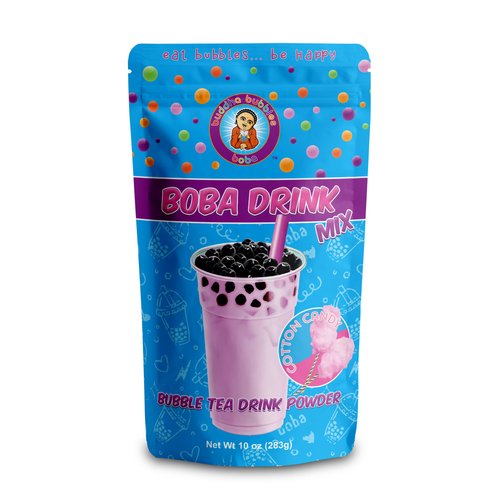COTTON CANDY Boba/Bubble Tea Drink Mix Powder By Buddha Bubbles Boba (10 Ounce / 283 Grams)