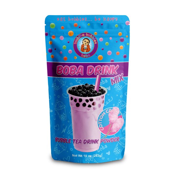 COTTON CANDY Boba/Bubble Tea Drink Mix Powder By Buddha Bubbles Boba (10 Ounce / 283 Grams)