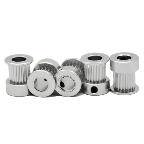ReliaBot 5PCs Aluminum 2GT Timing Pulley 20 Teeth Bore 8mm for 3D Printer 10mm Width 2GT Timing Belt
