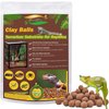 ZeeDix 2LBS Expanded Clay Balls for Reptile Terrarium Substrate - 100% Natural Lightweight Clay Pebbles Substrate, Bioactive Terrarium Substrate for Frogs Bearded Dragon Tortoises Snake Bedding