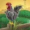 Folkmanis Barred Rock Rooster Hand Puppet, Black, White, Red, Yellow
