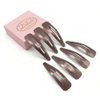 Dofash 7CM/2.75IN Brown Snap Hair Clips Hair Grips Metal Hair Clips 7Cm/2.75In Hair Accessories For Women 12PCS (Brown)