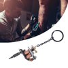 Beautiful Portable Mini Tattoo Machine Tattoo Key Chains, Tattoo Gun Model Keychain Bag Pendant Necklace Clothes Decoration For Fashional People, Tattoo Artist Cx12 Black