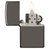 Zippo Lighter - Personalized Message Engraved on Backside Unique Colored Windproof Lighter (Black Ice #150)