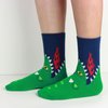 COTTON DAY Kids Boys Fun Novelty Socks Colorful Pattern Design 6-8 Years Shark Stripes Size M (8)