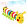 Totority Chewing Toys for Dogs Teething Toys for Puppies Caterpillar Dog Toy Long Puppy chew Toy Yellow Caterpillar Toy Dog Squeaky Toy Plush Caterpillar Toy Plush Toys Sound Toy pet