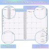 2024 Planner - Large 2024 Weekly & Monthly Planner, 8.5" X 11" Planner 2024 from January 2024 - December 2024, Perfect to Organize Your Daily Life, Blue