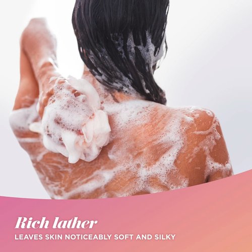 Caress Body Wash With Silk Extract For Noticeably Silky, Soft Skin Daily Silk Body Soap With White Peach & Orange Blossom 20 fl oz