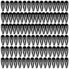 MJIYA 50 Pack Clips for Hair, Black 1.2 Inch Barrettes Women Metal Snap Hair Clips Accessories