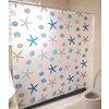 meioro Shower Curtain Eco-Friendly Waterproof Bathroom Curtains Ocean Theme Semi Translucent Shower Curtain Liners with Rustproof Grommets(Starfish and Seashells, 70'' x 86'')