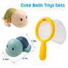 Bath Toys for Kids Ages 1-3, Floating Wind-up Baby Bathtub Toys for 1 Year Old Boy, 7 Pack Cute Swimming Turtle Bath Toys for Toddler Boy Girls Gifts, Infant Pool Water Toys for Shower Beach Bath Time