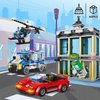 City Police Bank Building Sets, Compatible with Lego Police Bank, Includes Car, Bank, Helicopter, Police Chase Building Blocks Toy Set Gift for Kids 6 Plus Years Old（655 PCS）